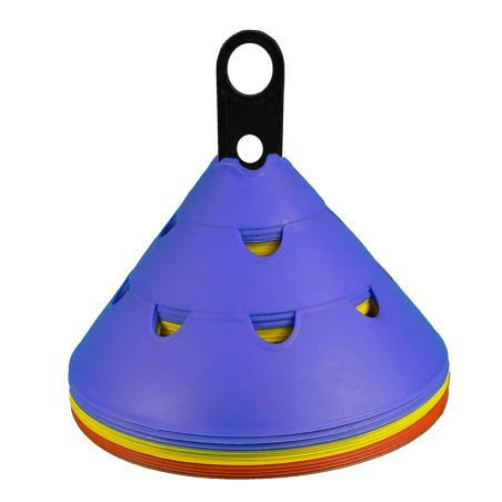 Large marker cones with notches