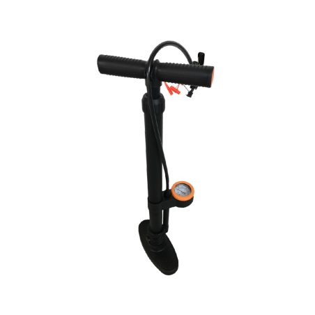 Vertical pump with pressure gauge