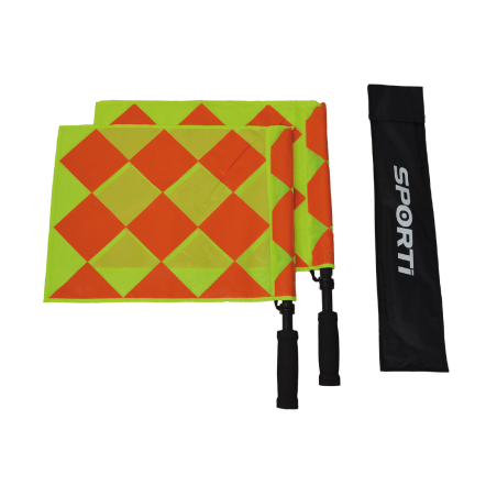 Multi-chequered linesman flag (pair)