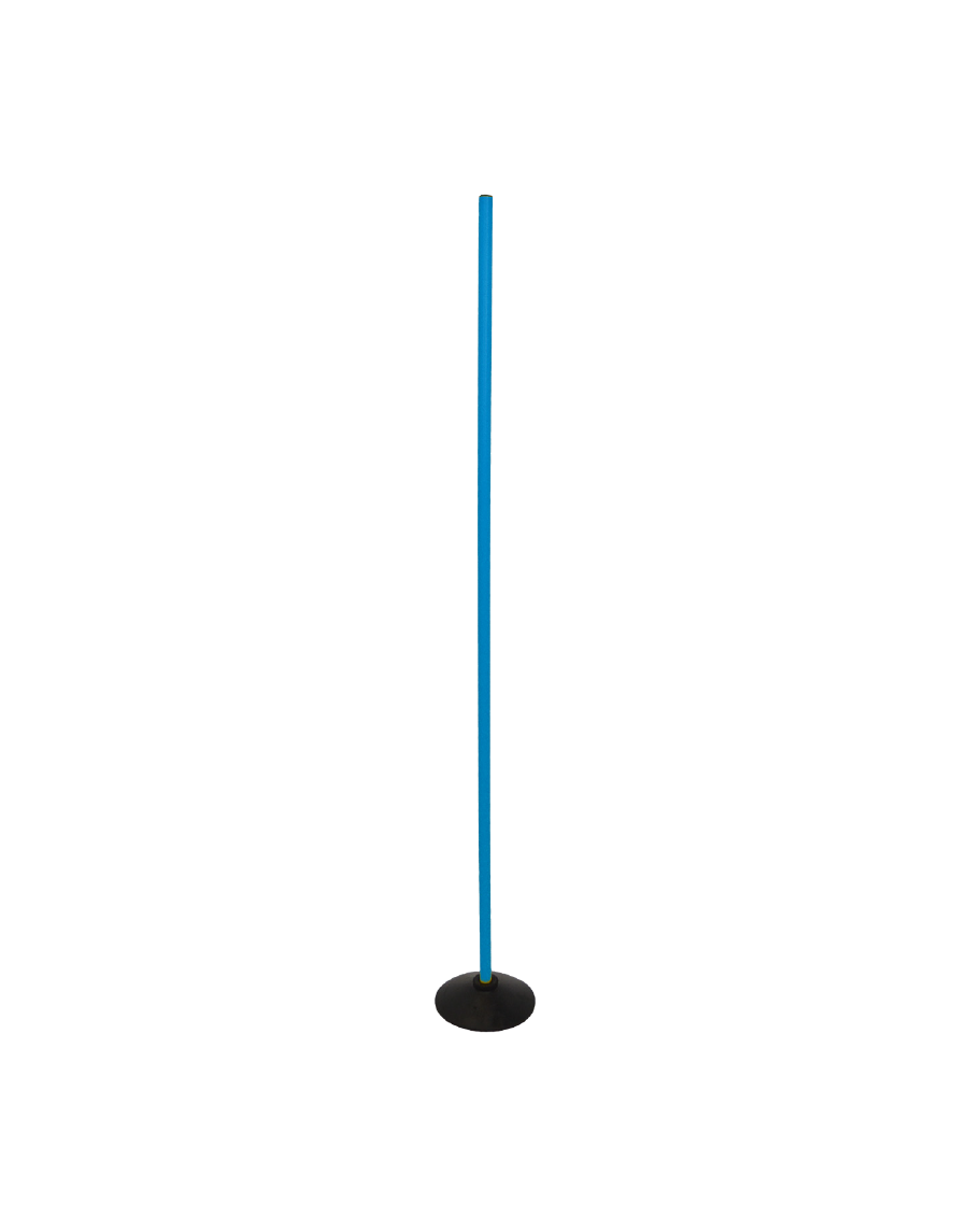 Blue slalom pole 160 cm for synthetic pitch