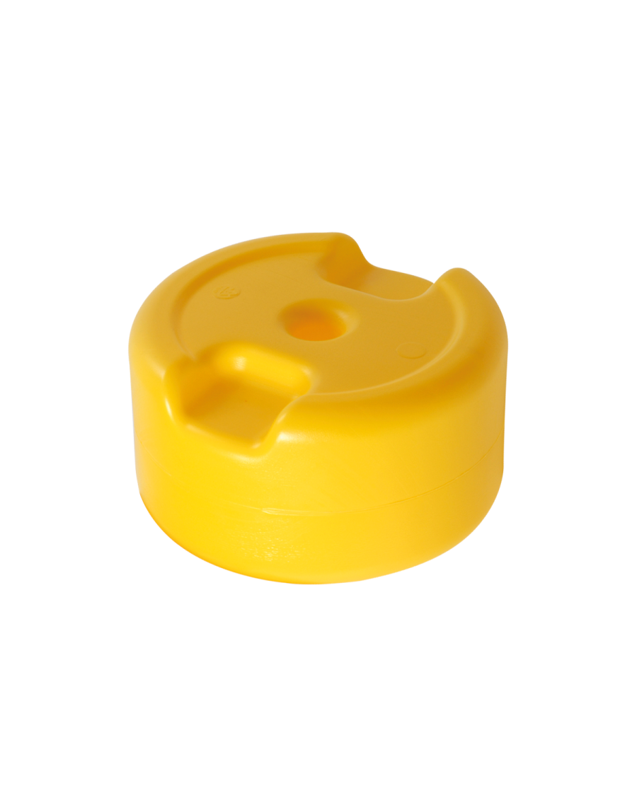 Yellow fillable base (for a tube 32 mm diameter)