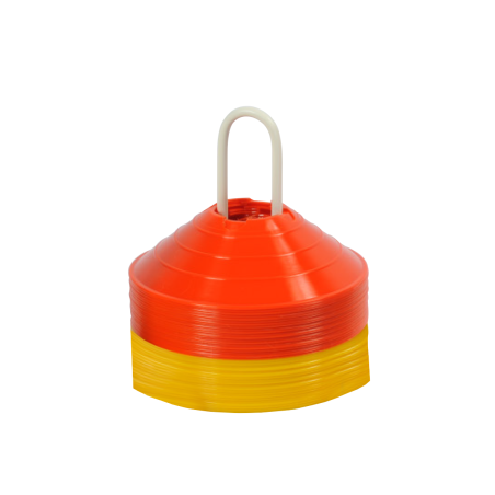Extra-flexible markers with notches (set of 40 - Yellow/Red)