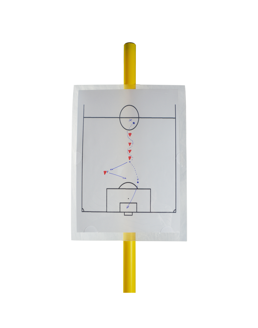 Kit for poster support including 5 supports + 5 poles + 5 bases