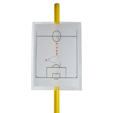 Kit for poster support including 5 supports + 5 poles + 5 bases