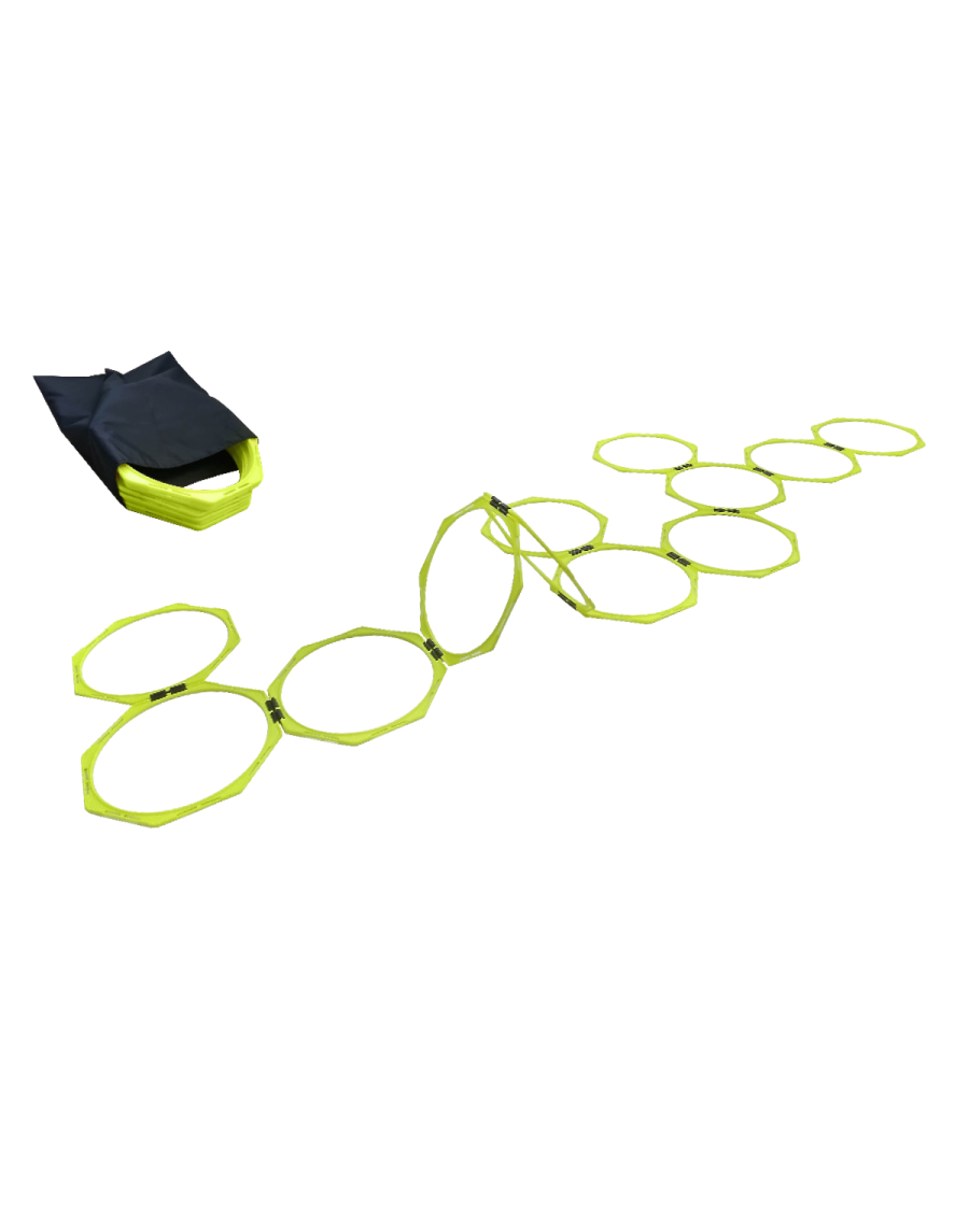 Set of 12 octagonal hoops