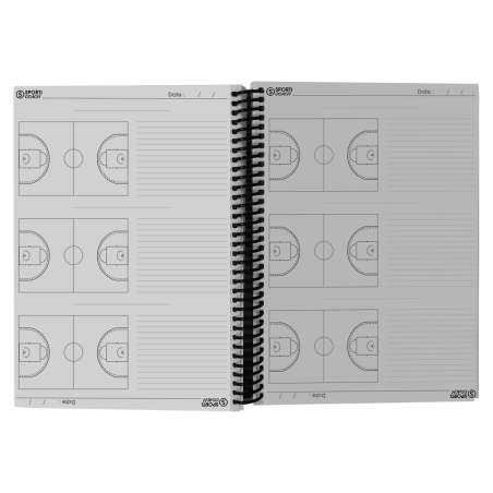 A4 Basketball spiral notebook (21 x 29.7 cm)