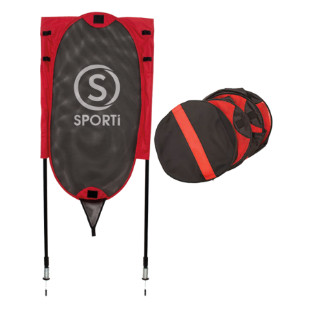 Set of 3 fexible dummies + slalom poles + carrying bag