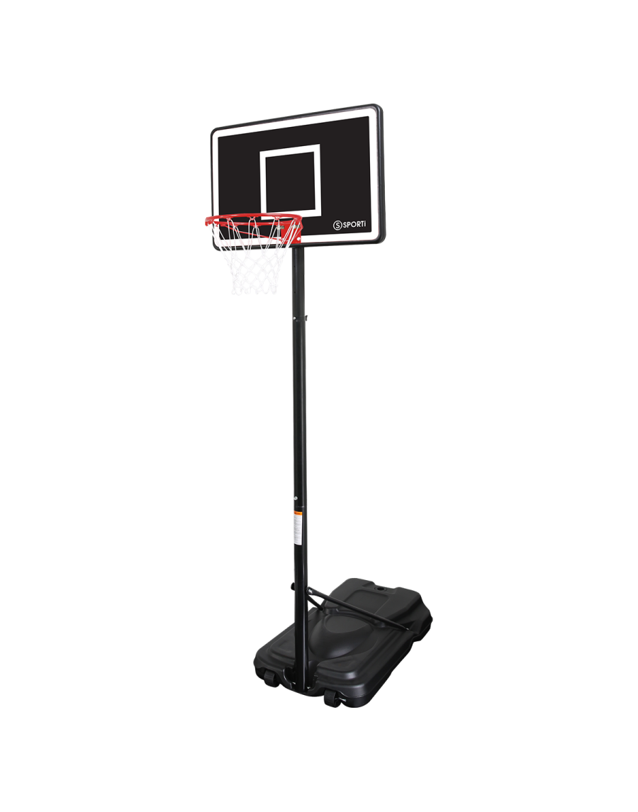 Basketball hoop for mini-basketball adjustable from 2.30 m to 3.05 m