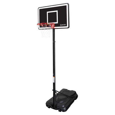 Basketball hoop for mini-basketball adjustable from 2.30 m to 3.05 m