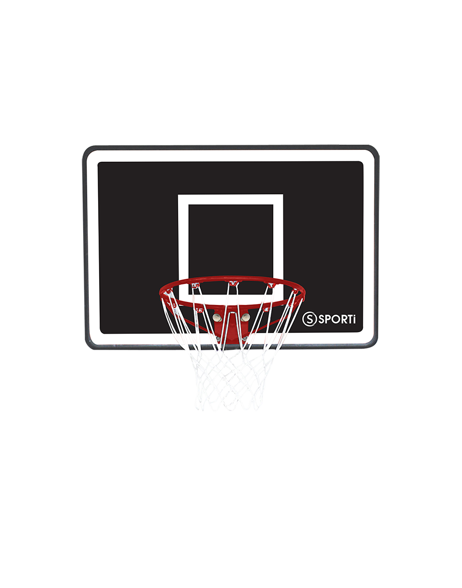 Wall-mounted basketball hoop