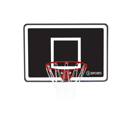 Wall-mounted basketball hoop