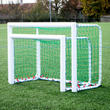 Self-weighted aluminium mini goal 150 x 100 x 70 cm.