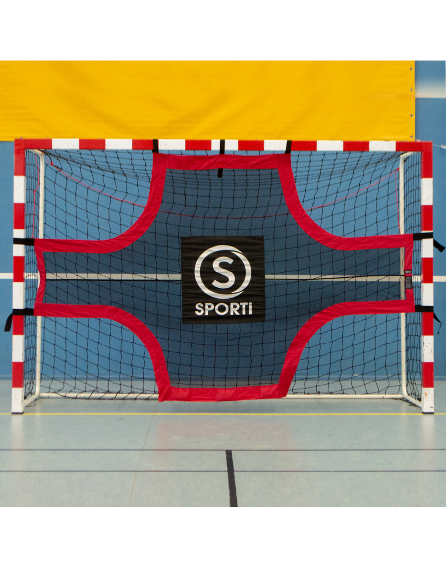 Target with weighted base for handball goal