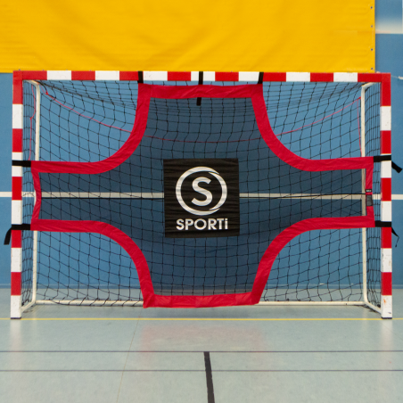 Target with weighted base for handball goal