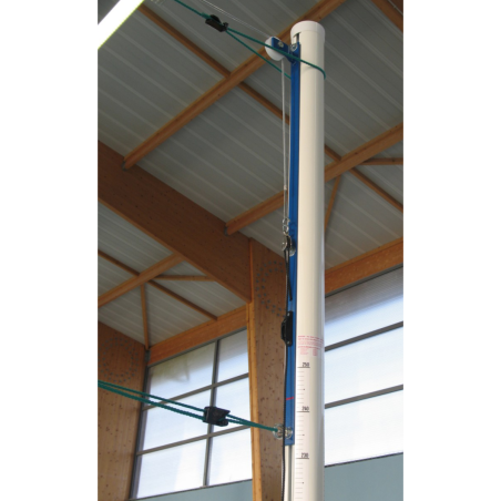 Aluminium volleyball posts for school (pair) without ground sockets