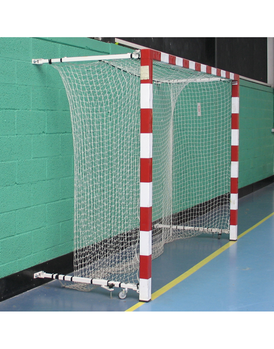 Foldable competition aluminium handball goal 1.40 to 2.10 m