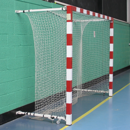 Foldable competition aluminium handball goal 1.40 to 2.10 m