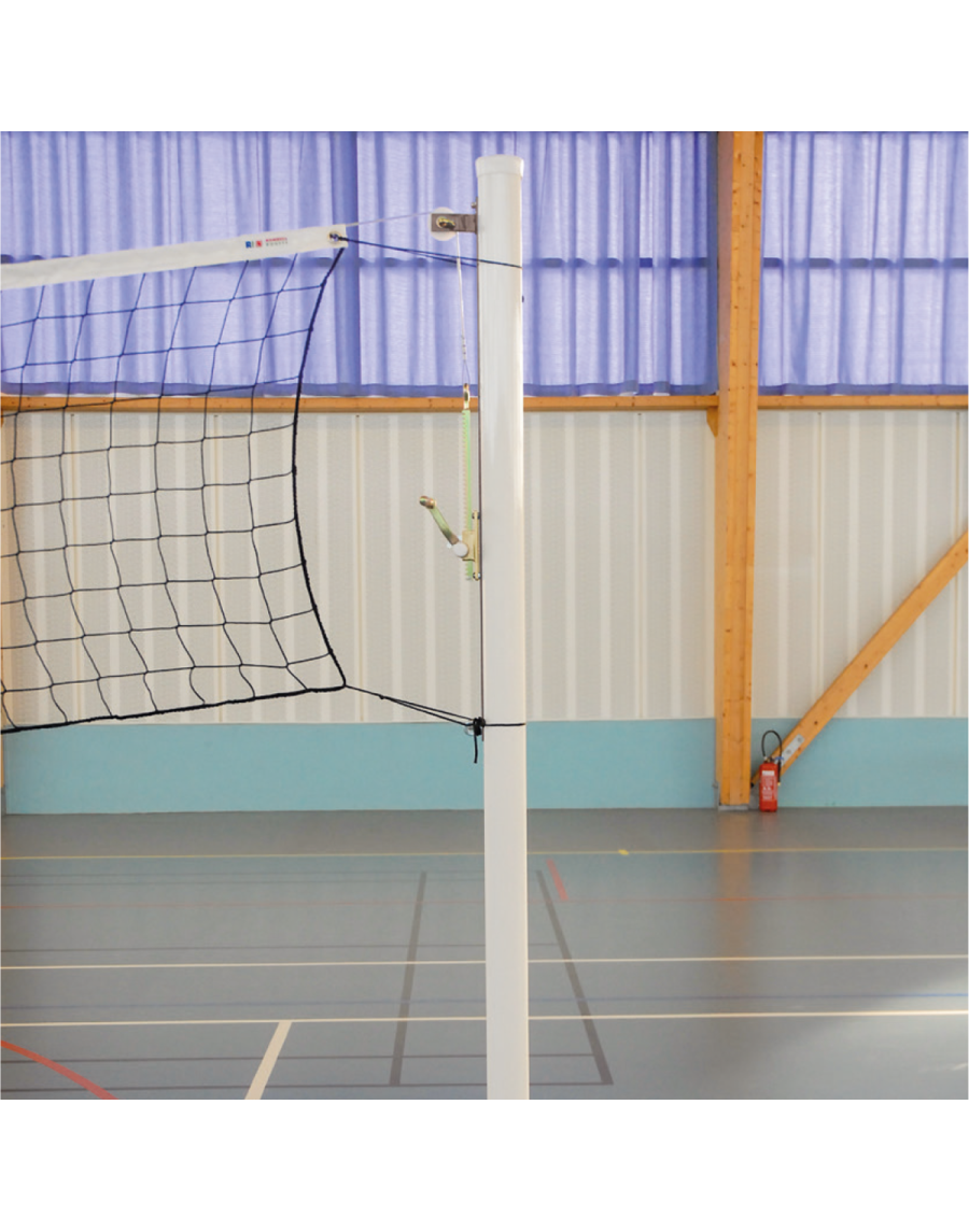 Aluminium volleyball posts (pair) without ground sockets