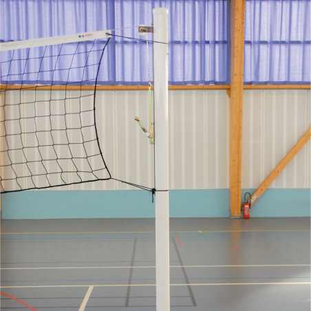 Aluminium volleyball posts (pair) without ground sockets