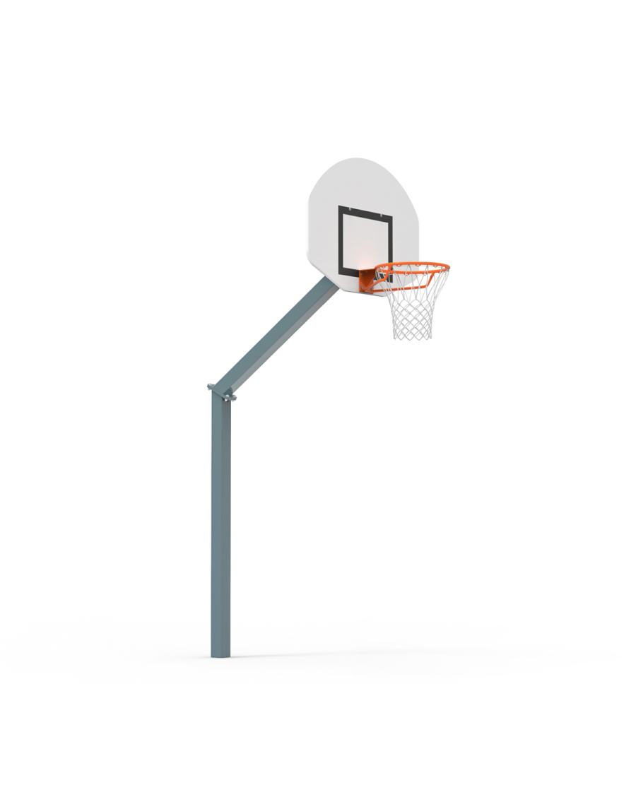 Basketball goal 1.20 m offset galvanised to fix