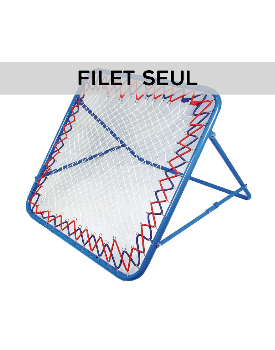 Net with sandows and rings for blue Tchoukball