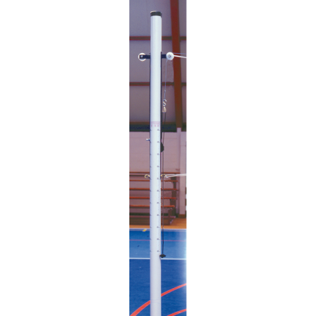 Aluminium capstan volleyball post for school(Unit)with ground socket