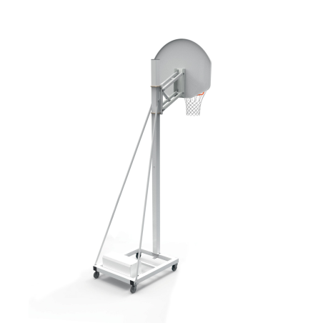 Adjustable basketball backboard 2.60 m to 3.05 m height 0.60 offset