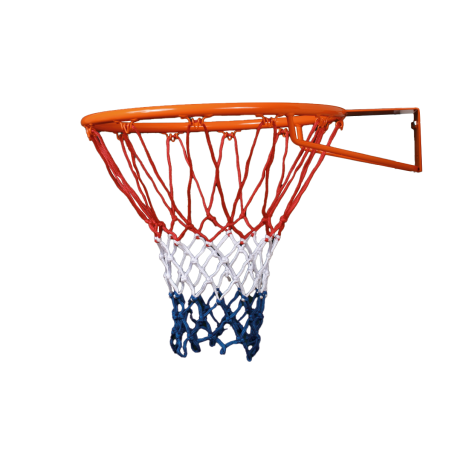 Basketball net 4 mm braided PP blue, white, red