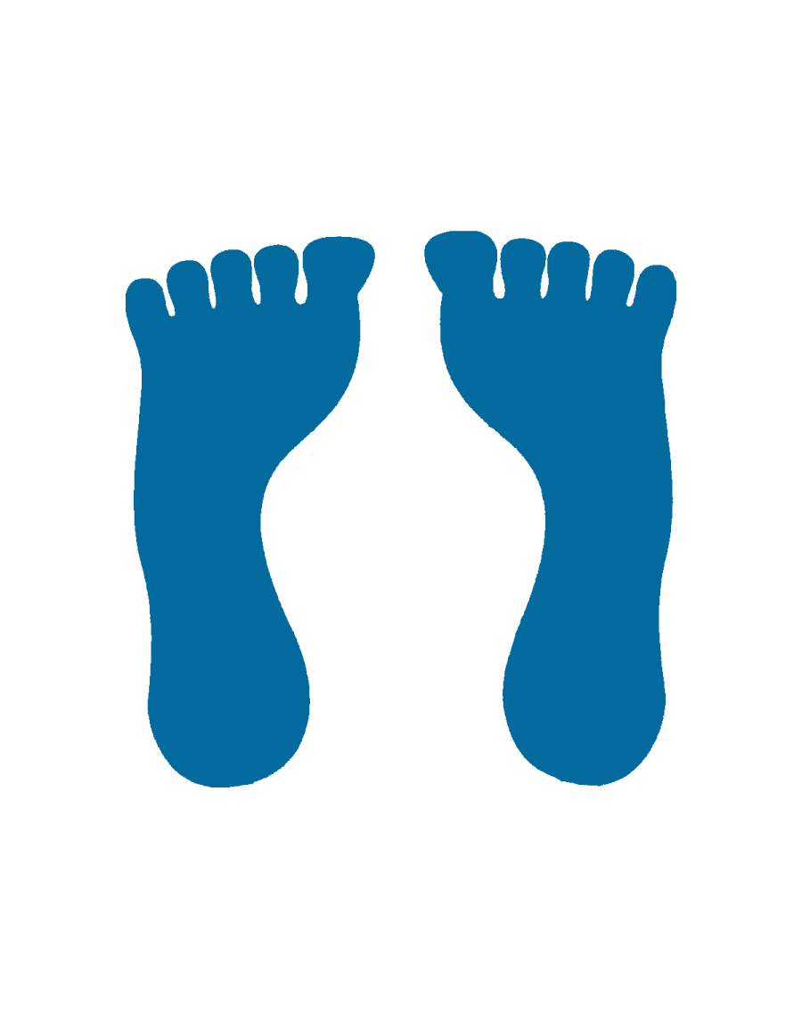 Vinyl foot marker (pair)