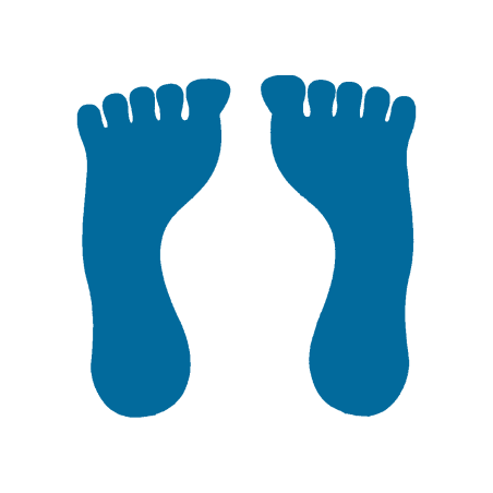 Vinyl foot marker (pair)
