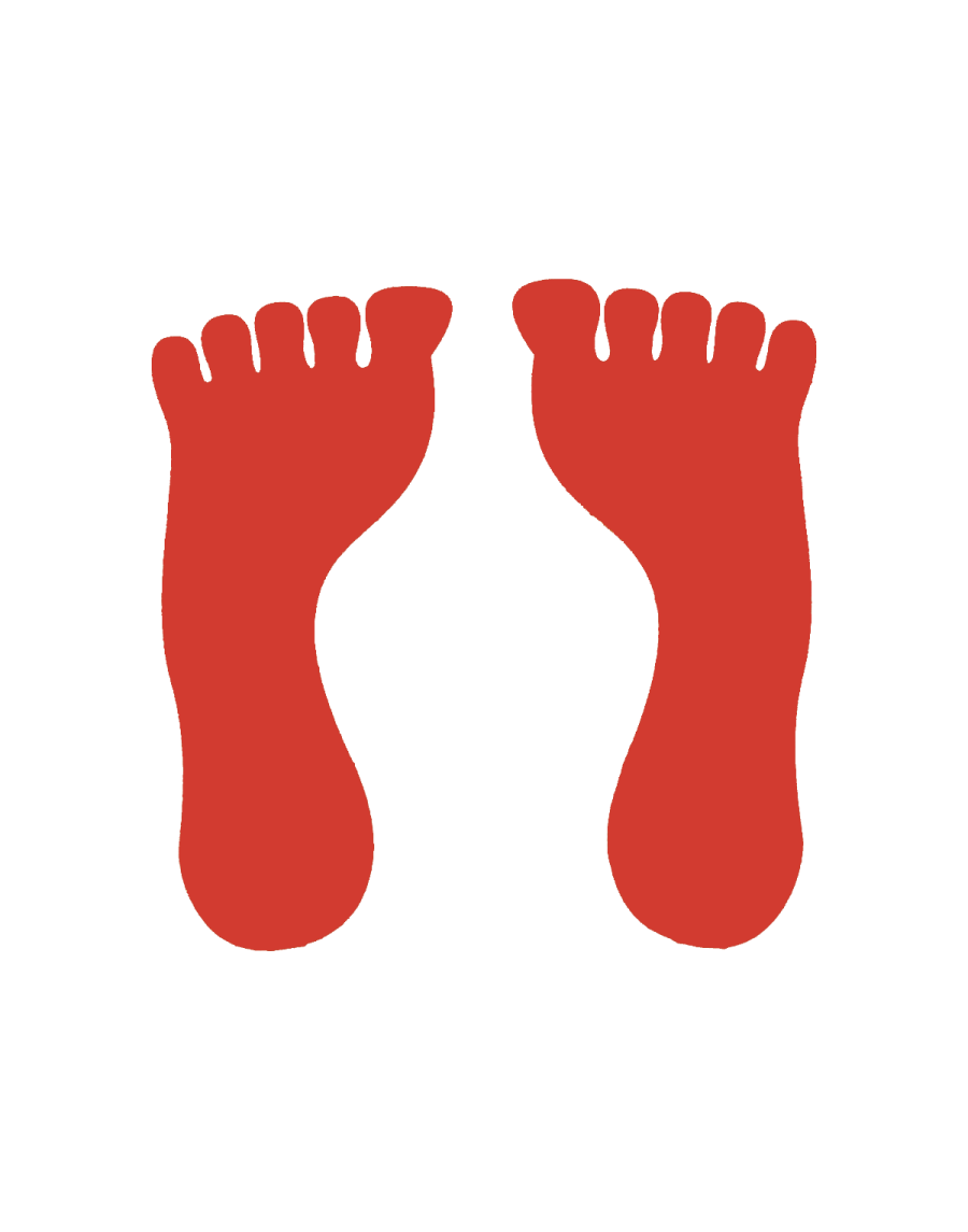Vinyl foot marker (pair)