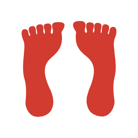 Vinyl foot marker (pair)