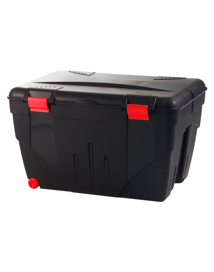 Black storage suitcase of 200 L