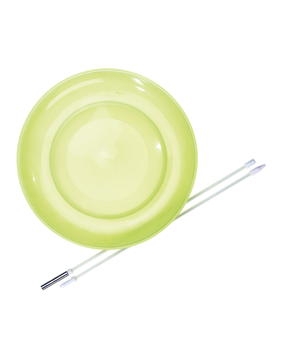 Spinning plate + stick