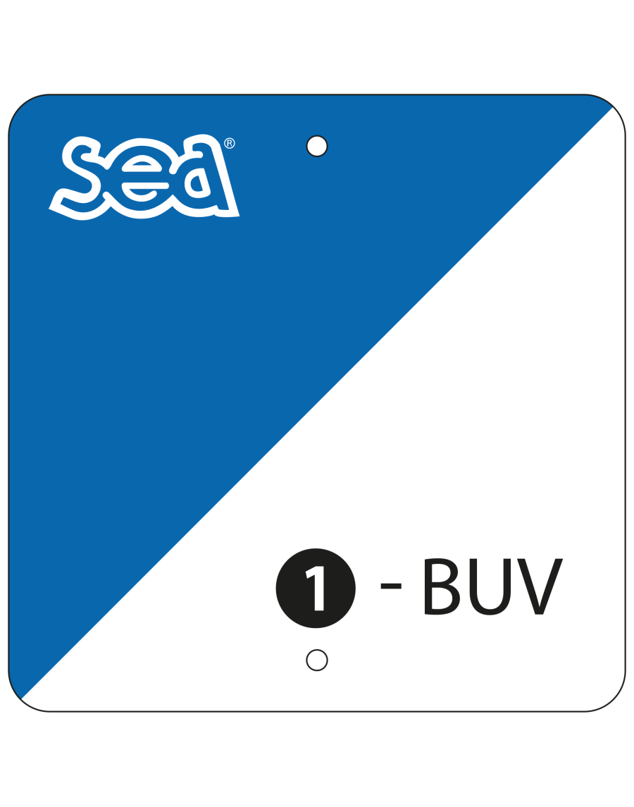 Set of 10 plastic checkpoint markers