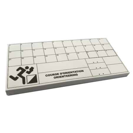 Set of 50 white tearproof control orienteering cards