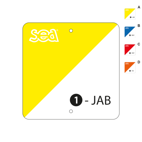 Kit of 40 plastic checkpoint markers