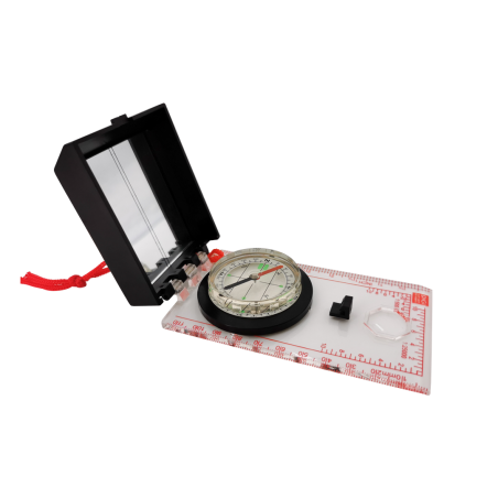 Compass with a sighting mirror