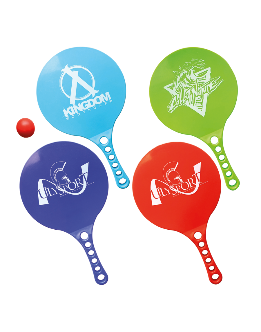 Set of 2 beach ball rackets