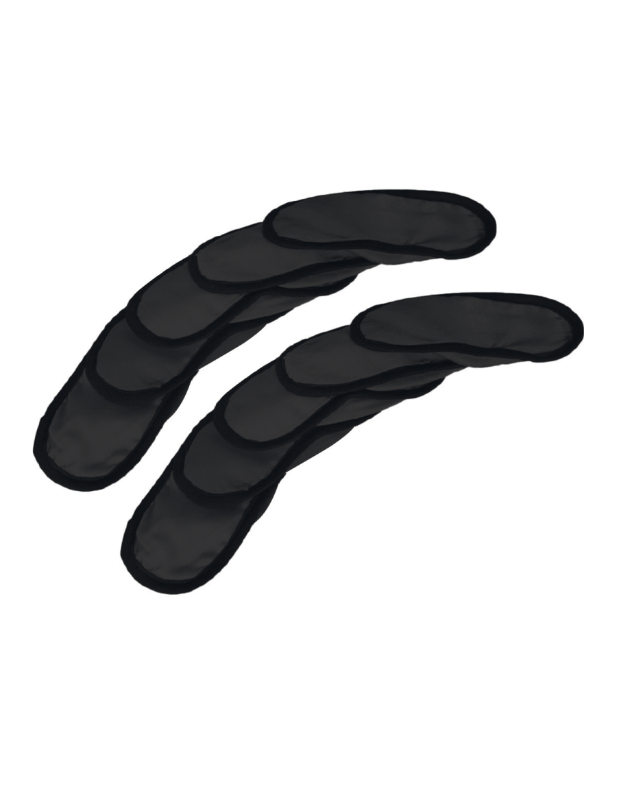 Set of 10 blind masks - black colour