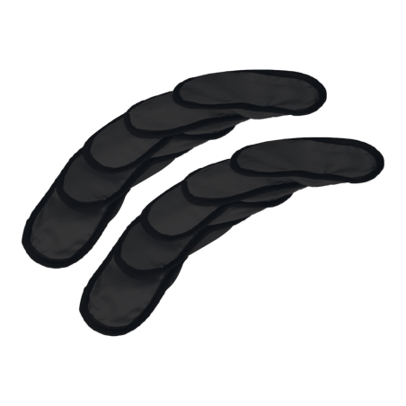 Set of 10 blind masks - black colour