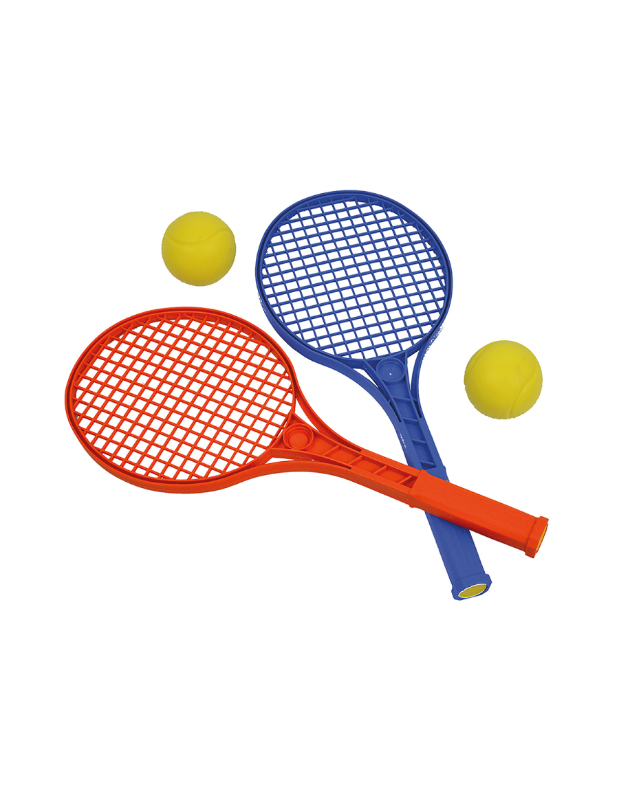Set of 2 mini-tennis rackets + 2 balls