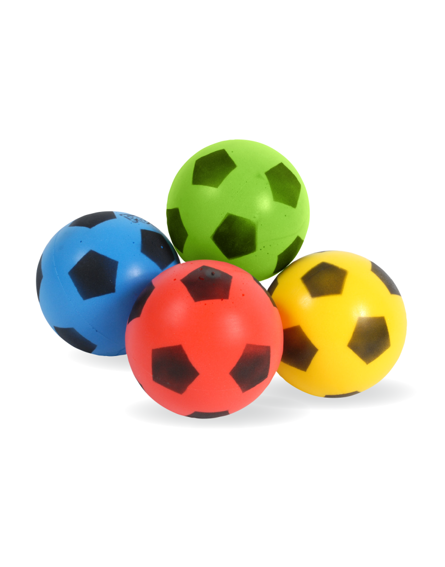 Set of 4 two-coloured foam balls 175 mm