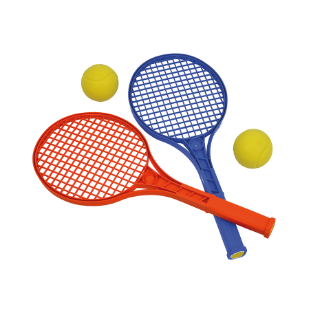 Set of 2 mini-tennis rackets + 2 balls
