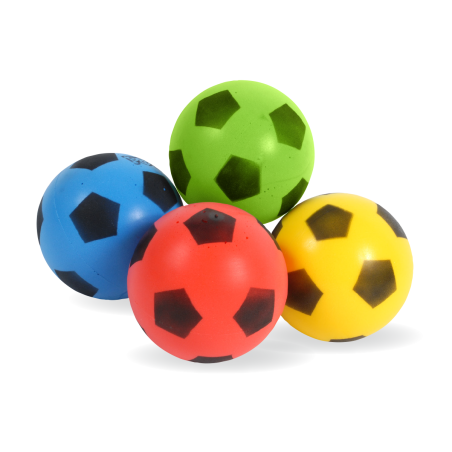 Set of 4 two-coloured foam balls 120 mm
