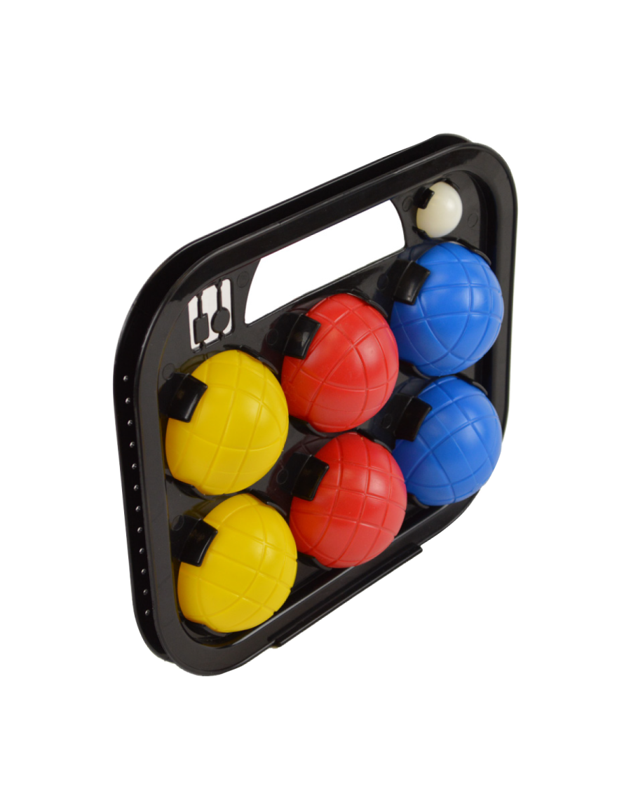 Set of 6 pétanque balls in PVC