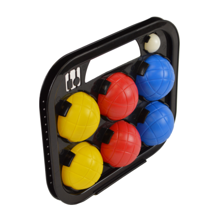Set of 6 pétanque balls in PVC