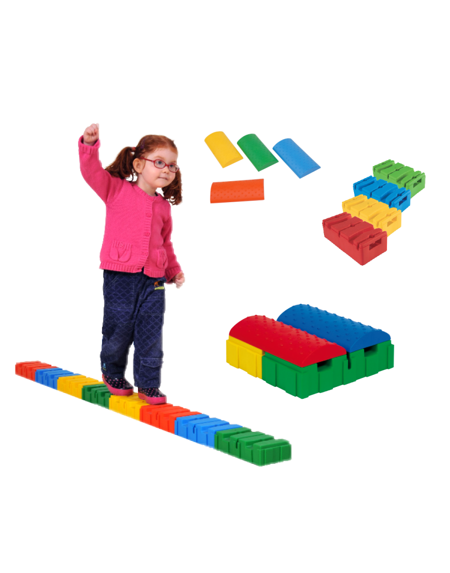 Set of 24 multi-activities bricks