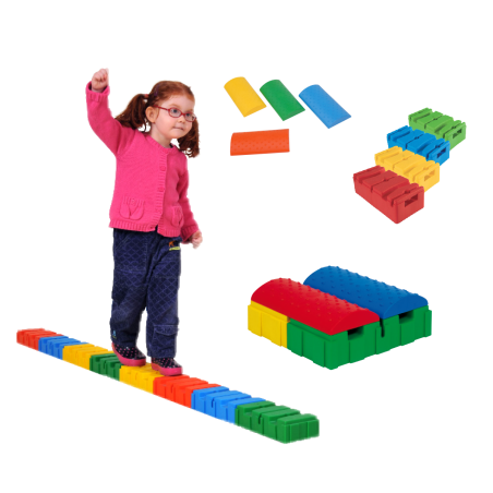Set of 24 multi-activities bricks