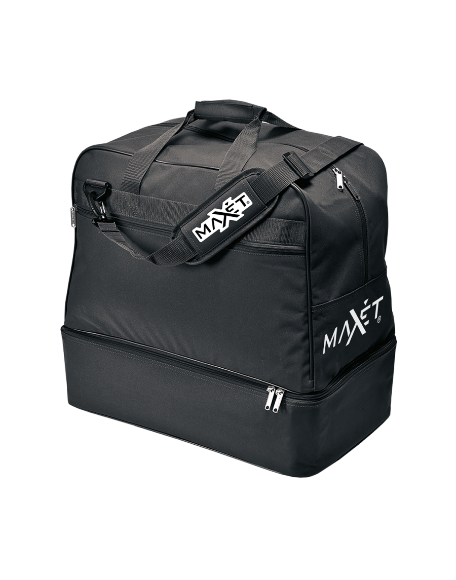 Borsa sportiva media 70 lt con fondo rigido incluso (h 13 cm). Tasca esterna.